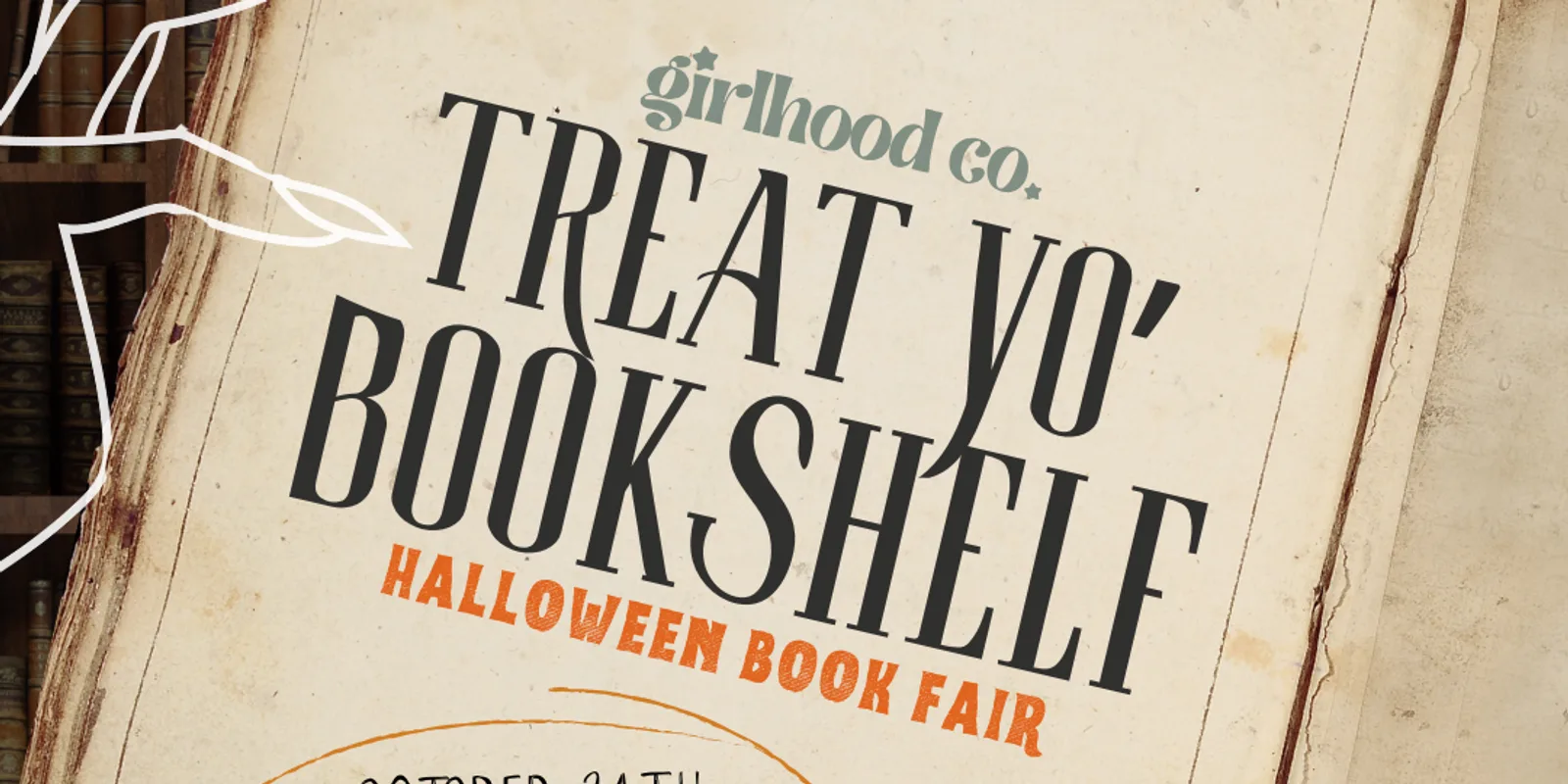 Treat Yo' Bookshelf: Halloween Book Fair at Beanchain Coffee